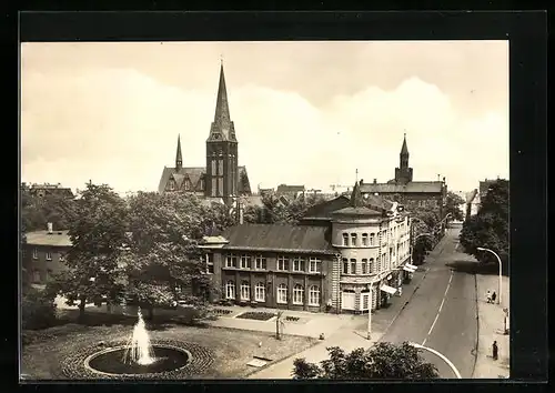 AK Bitterfeld, HO-Hotel Central, Walter-Rathenau-Strasse