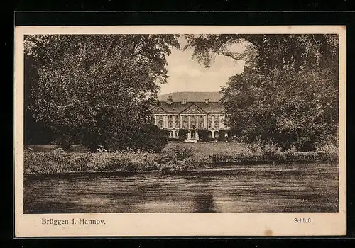 AK Brüggen i. Hannov., Blick zum Schloss