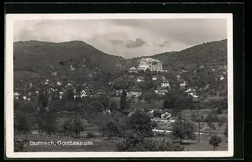 AK Dornach, Goetheanum und Ortsansicht