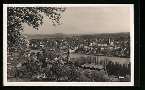 AK Aarau, Ortsansicht mit Umland