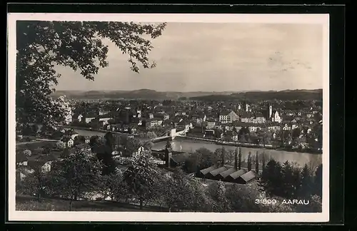 AK Aarau, Ortsansicht mit Umland