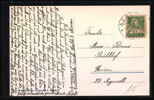 AK Aarau, Ortsansicht mit Umland