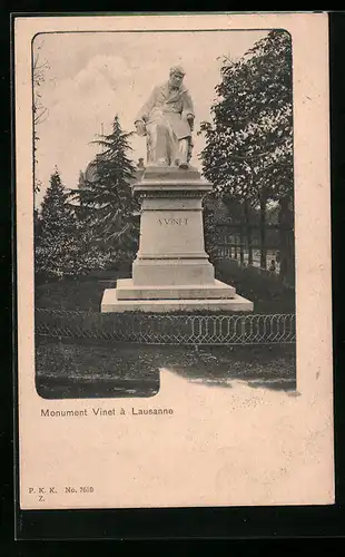 AK Lausanne, Monument Vinet