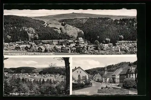 AK Liesen i. Hochsauerland, Strassenbild, Blick auf den Ort, Gesamtansicht