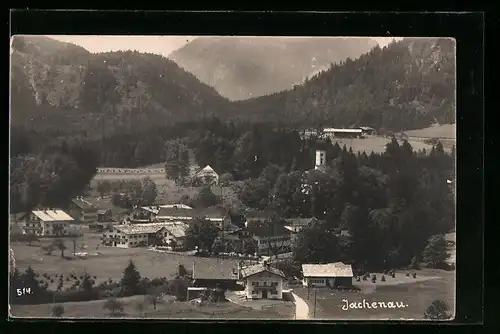 AK Jachenau, Totale aus der Vogelschau