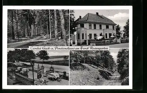 AK Rosengarten b. Harburg, Cordes Gast- und Pensionshaus am Forst