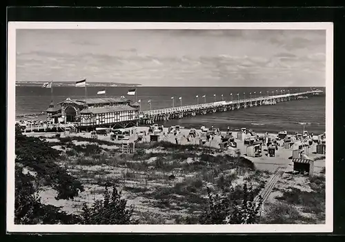 AK Binz / Rügen, Blick auf die Landungsbrücke