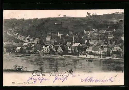 AK Wehlen / Sächs. Schweiz, Gesamtansicht