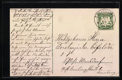 AK Rosenheim, Ortsansicht mit Alpenpanorama