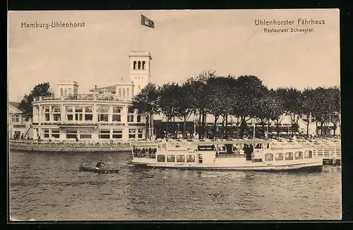 AK Hamburg-Uhlenhorst, Uhlenhorster Fährhaus mit Restaurant Schwegler