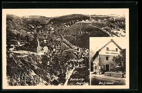 AK Isenburg / Sayntal, Gasthaus Zur Post, Gesamtansicht