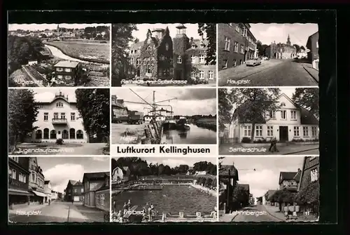AK Kellinghusen, Jugendaufbauwerk, Hauptstrasse, Rathaus & Sparkasse, Lehmbergstrasse