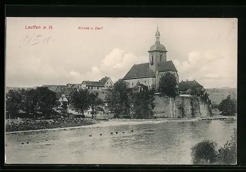 AK Lauffen a. N., Kirche und Dorf