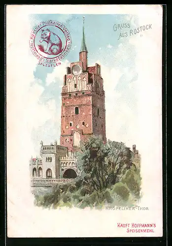 Lithographie Rostock, Kröpeliner-Thor