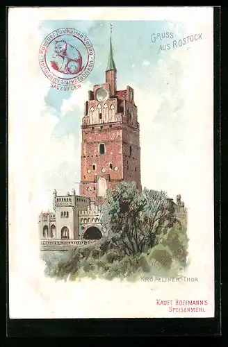 Lithographie Rostock, Kröpeliner-Thor