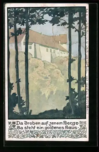 Künstler-AK Rothenfels a. M., Burg Rothenfels