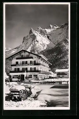 AK Mittenwald, Alpen-Hotel Erdt