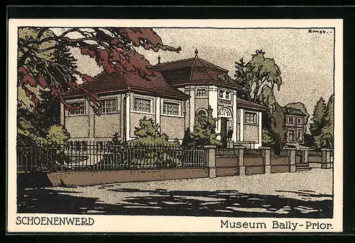 Künstler-AK Schoenenwerd, Museum Bally-Prior