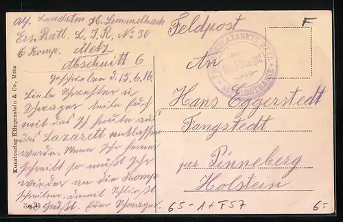 AK Metz, Elsässerstrasse und Hauptbahnhof