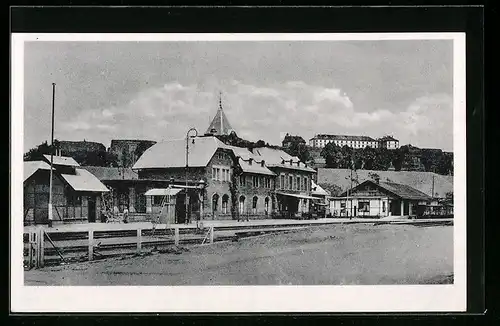 AK Bitsch, Partie am Bahnhof