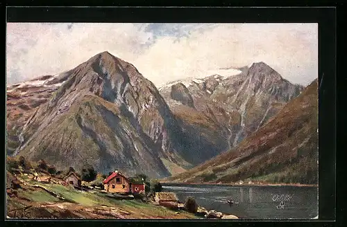 Künstler-AK Themistokles von Eckenbrecher: Der Esefjord, Panorama