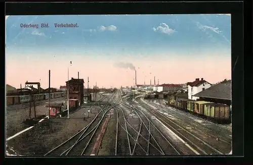 AK Oderberg, Blick auf den Vorbahnhof
