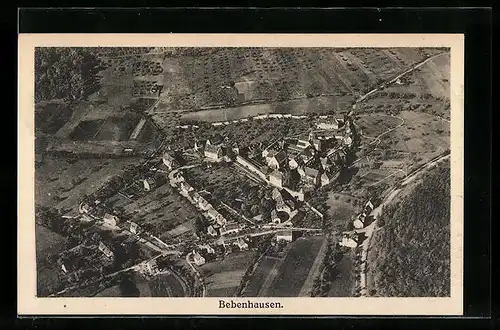 AK Bebenhausen, Ortsansicht aus dem Flugzeug