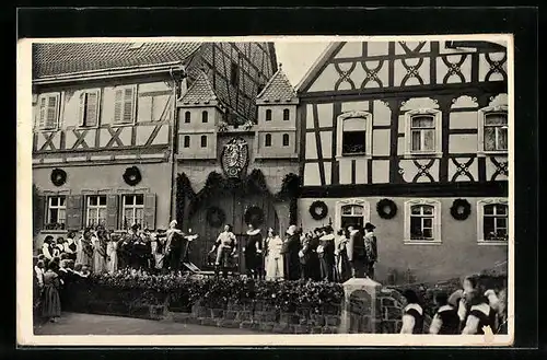 AK Münnerstadt, Der Fiedler besingt das doppelte Wunder