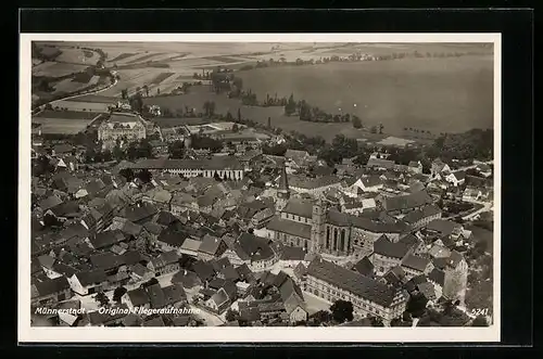 AK Münnerstadt, Ortsansicht aus dem Flugzeug