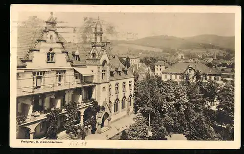 AK Freiburg i. B., Blick auf das Diakonissenhaus