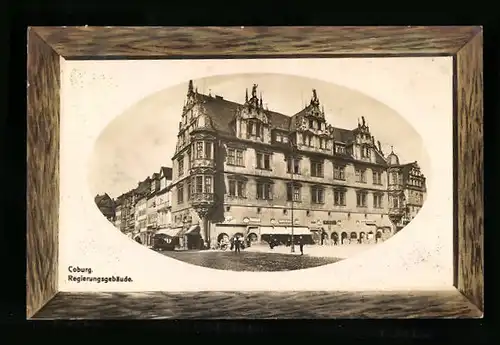 AK Coburg, Regierungsgebäude im Holz-Rahmen