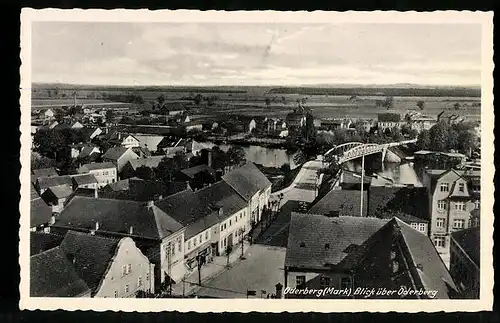 AK Oderberg /Mark, Ortsansicht aus der Vogelschau