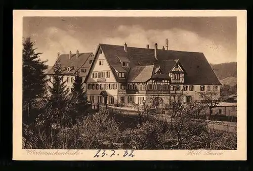 AK Klosterreichenbach im Murgtal /Württbg. Schwarzwald, Hotel Sonne