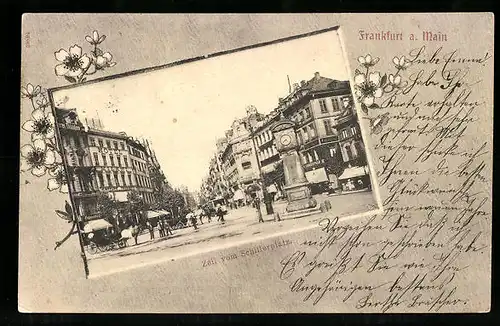 AK Frankfurt a. M., Zeil vom Schillerplatz