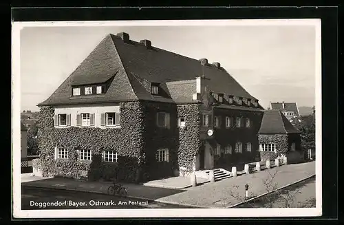 AK Deggendorf /Bayr. Ostmark, Partie am Postamt