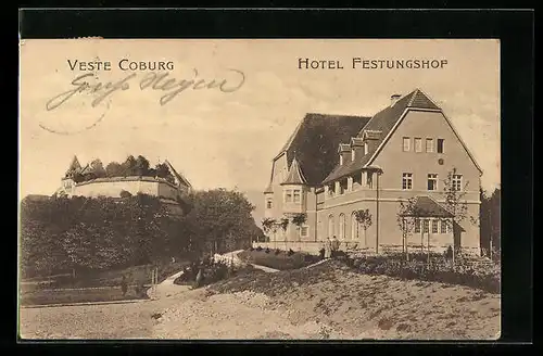 AK Coburg, Hotel Festungshof und Veste