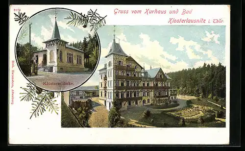 AK Bad Klosterlausnitz i. Thür., Kurhaus und Klosterschänke