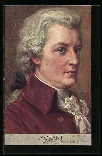 AK Wolfgang Amadeus Mozart, Komponist
