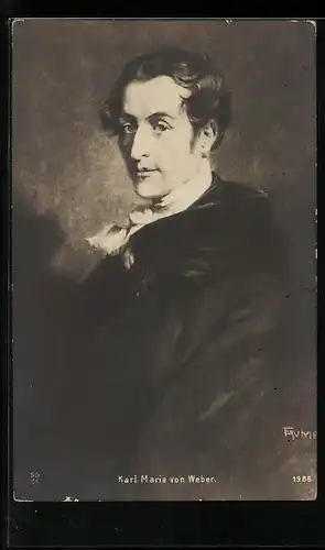 AK Portrait von Karl Maria von Weber, Komponist
