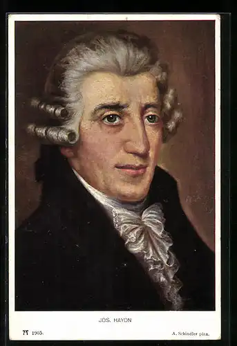 AK Joseph Haydn, Portrait des Komponisten