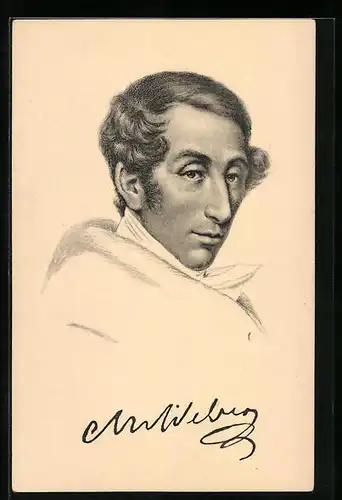 AK Carl Maria von Weber im Portrait, Komponist