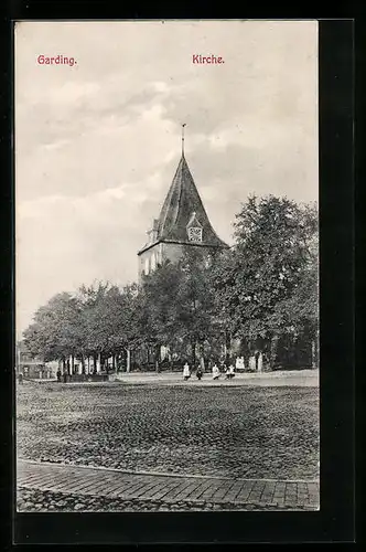 AK Garding, Partie an der Kirche