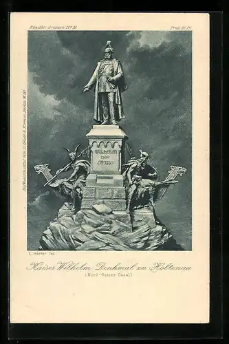 AK Holtenau, Kaiser Wilhelm-Denkmal