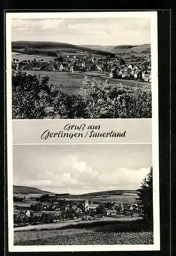 AK Gerlingen /Sauerland, Totalansicht mit Umland