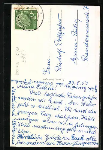 AK Gerlingen /Sauerland, Totalansicht mit Umland