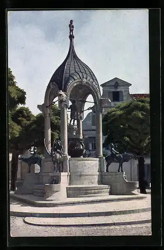 AK Kempten im Allgäu, St. Magnus-Brunnen