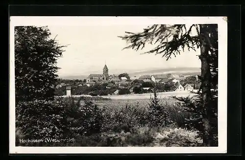 AK Horhausen /Westerwald, Idyllische Aussicht auf den Ort