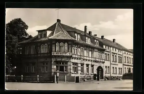 AK Kelbra /Kyffh., Blick auf das HO-Hotel