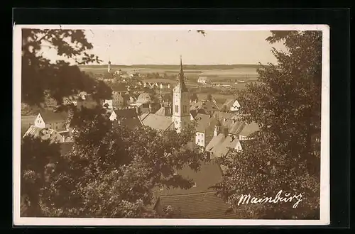 AK Mainburg, Schöne Aussicht auf den Ort
