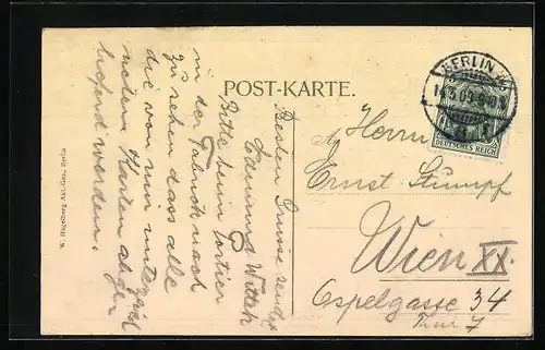 AK Berlin, Weinstuben Kempinski - Erster Saal